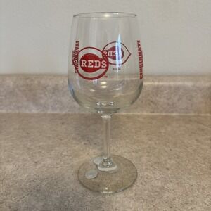 Cincinnati Reds 12 Oz Wine Glasses Qty- 4 New Never‎ Used